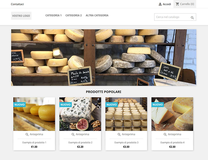 immagine: Aprire un E-commerce di formaggi